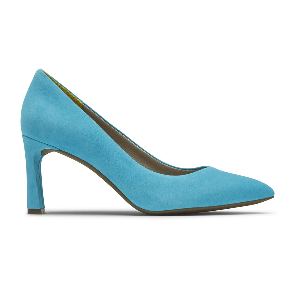 Rockport Womens Heels Blue - Total Motion Sheehan - UK 608-MTKLAJ